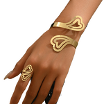 Cuff Bracelets Manufacturer - OEM/ODM 2025 European Personalized Design Fashion New Metal Pattern