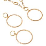 Necklace and Earrings Set Manufacturer - OEM/ODM Fashion Round Pendant Vintage Circle Chain