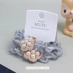 Pearl Hair Rope Manufacturer - OEM/ODM Fashion 2-Piece Set Light Luxury Flower Card Hair Ties