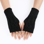 Knit Wrist Mittens Manufacturer - OEM/ODM Women Warm Gloves With Thumb Hole Winter Arm Warmer