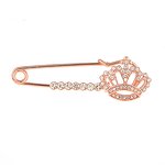 Crown Brooch Factory - OEM/ODM Wholesale Alloy Crystals Elegant Pins for Women Dress