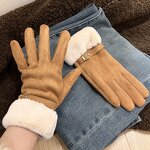 Velvet Gloves Manufacturer - OEM/ODM High Quality Casual Fashion Winter Warm Women's Cycling