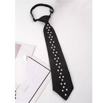 Neck Tie Factory - OEM/ODM Hot Sale Luxury High Quality Adjustable Polyester with Pearls
