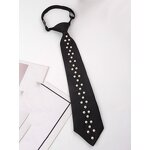 Neck Tie Factory - OEM/ODM Hot Sale Luxury High Quality Adjustable Polyester with Pearls