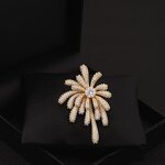 Luxury Brooch Factory - OEM/ODM 2026 Light Fireworks Retro Zircon Pearl Artistic Style