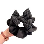 Hair Band Manufacturer - OEM/ODM Gray Bow High Elasticity Handmade for Ponytails Headdress