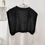 Hollowed Out Shawl Factory - OEM/ODM New Knitted Women Korean Versatile Solid Color Knotted