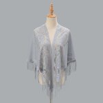 Triangle Shawl Manufacturer - OEM/ODM Women's New Summer Polyester Tassel Fashionable Monochrome