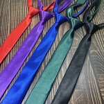 Men's Tie Factory - OEM/ODM Best Selling Luxury Plain 5cm Skinny Solid Color Necktie