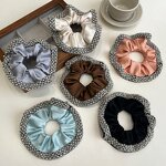 Headband Factory - OEM/ODM French High-end Satin Retro Pearl Crystal Edge Large Intestine