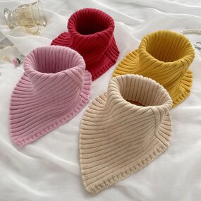 Neckerchief Manufacturer - OEM/ODM Half High Collar Fashion Keep Warm Solid Color Knitted
