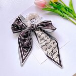 Hair Band Manufacturer - OEM/ODM Women Bow Knot Scrunchies Elastic Pearls Ponytail Holder