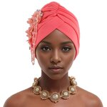 Turban Hat Factory - OEM/ODM New Nigerian Wedding Hijab African Solid Color Flower Tassel