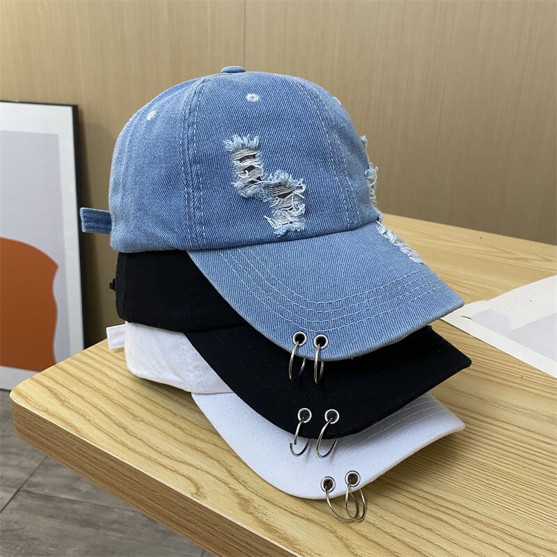 Denim Baseball Cap Manufacturer - OEM/ODM Fashion Adjustable Vintage Washed Hip Hop Hat