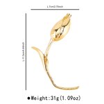 Tulip Brooch Factory - OEM/ODM Exaggerated Large Flower Pin for Women Vintage Party