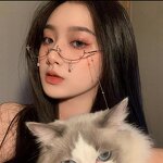 Chain Eyeglass Frame Factory - OEM/ODM Female Retro Lensless Half Frame Decorative Curved Mirror