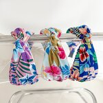 Headband Manufacturer - OEM/ODM European American New Printed Cross Wide Edge Retro