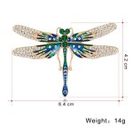 Dragonfly Brooch Manufacturer - OEM/ODM European American Fashion Versatile Oil Dripping Clothing