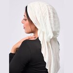 Headscarf Manufacturer - OEM/ODM New Style Fashion Pretied Striped Design Adjustable Plain