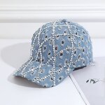 Baseball Cap Factory - OEM/ODM Blingbling 6-Panel Sports Denim Daddy with Rhinestones