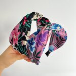 Headband Manufacturer - OEM/ODM European American New Printed Cross Wide Edge Retro