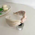 Headband Manufacturer - OEM/ODM Korean Version Mesh Printed Cross Knotted Simple Wide Edge