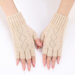Fingerless Sleeve Gloves Factory - OEM/ODM Women's Hollow Finger Arm Cover Autumn Winter Fashion