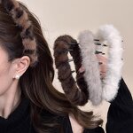 Hair Hoop Factory - OEM/ODM Autumn Winter Plush With Toothed 14cm for Women
