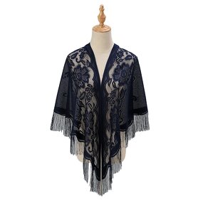 Triangle Shawl Manufacturer - OEM/ODM Women's New Summer Polyester Tassel Fashionable Monochrome