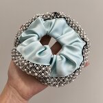 Headband Factory - OEM/ODM French High-end Satin Retro Pearl Crystal Edge Large Intestine