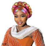 Headwraps Manufacturer - OEM/ODM New Arrival Big Braid African Style Turban Twist Luxury