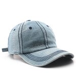 Baseball Hat Factory - OEM/ODM Embroidered Washed Vintage Adjustable 6 Panel Denim
