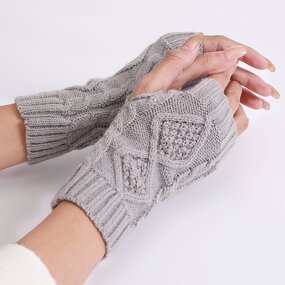 Half Finger Gloves Manufacturer - OEM/ODM Unisex Winter Soft Warm Arm Mittens Outdoor Sport