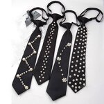 Neck Tie Factory - OEM/ODM Hot Sale Luxury High Quality Adjustable Polyester with Pearls