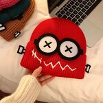 Crochet Beanie Factory - OEM/ODM Adults Boys Girls Cartoon Puff Printing Winter Warm Acrylic