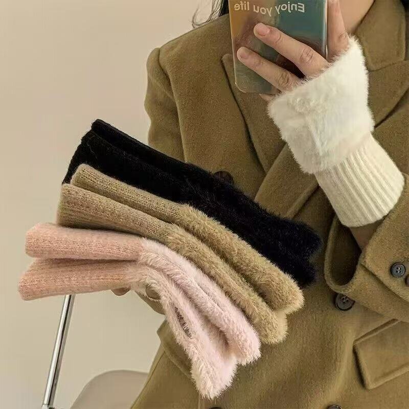 Fingerless Gloves Manufacturer - OEM/ODM Knitted Women Half Finger Warmth Autumn Winter Socks