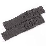 Fingerless Gloves Factory - OEM/ODM Fashion New Hollow Out Leaves Knitted Wrist Arm