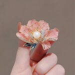 Flower Brooch Factory - OEM/ODM Cute Peony Elegant Exquisite Chinese Style Classical Pin