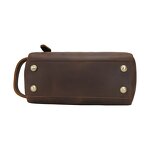 Leather Bathroom Wash Bag Supplier - TIDING ODM Custom Genuine Cosmetic Toiletry