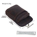 Leather Waist Belt Pouch Supplier - TIDING Brand Custom Vintage Men Outdoor Hiking