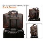 Leather Messenger Briefcase Manufacturer - Customize Logo Hot Sale Vintage Crazy Horse
