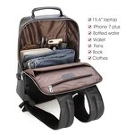 Leather Laptop Backpack Manufacturer - 100% Pure Cow Hide Black Vintage Men's Sport