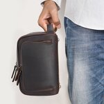 Leather Washing Bag Manufacturer - Logo Customized Handmade Real Cow for Travel