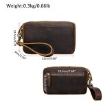 Leather Clutch Bag Manufacturer - Tiding Custom Bag Real Full Grain Mens Retro