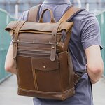 Leather Backpack Manufacturer - Vintage Design Customized Full Grain Real School