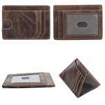 Leather Wallet Supplier - Promotion Factory Supply RFID Blocking Minimalist Real