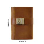 Leather Diary Journal Supplier - Vintage Tally Book Full Grain Manuscript with Lock