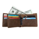 Leather Wallet Manufacturer - Hot Sale Factory Design Customizable Retro Brown