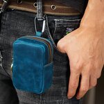 Leather Zip Pouch Supplier - OEM ODM Custom Design Real Cow Genuine Full Grain