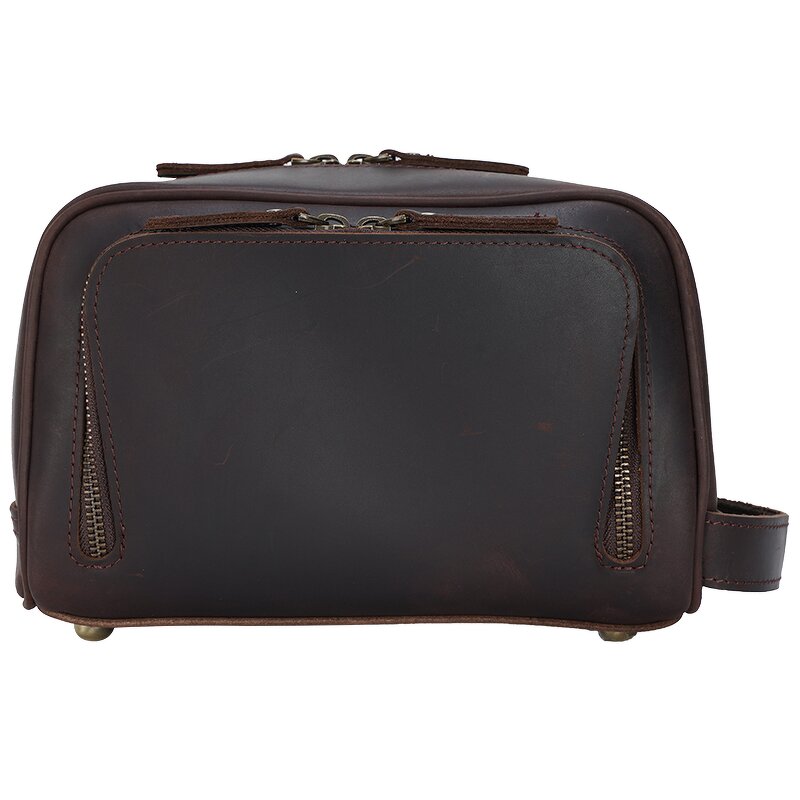 Leather Toiletry Bag Supplier - Vintage Custom Handmade Genuine 100% Pure Real